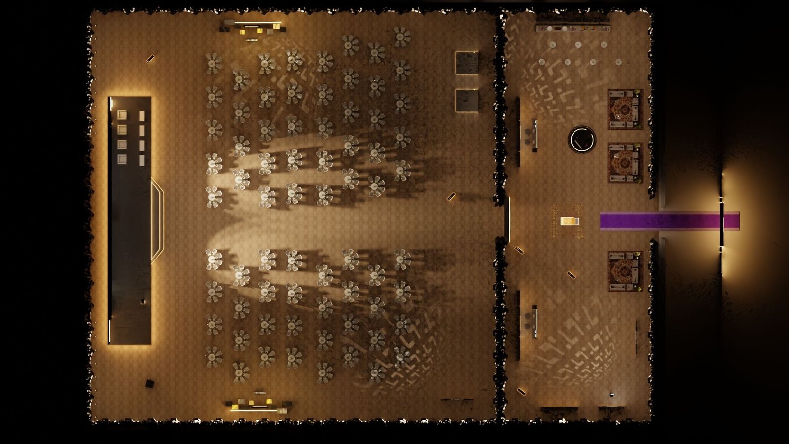 Venue master plan — top view